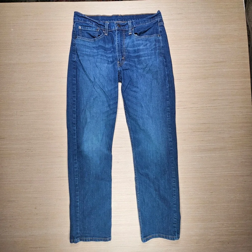 Levi's 514 Straight Leg Jeans Men 32x34‎ Fits 32x31 Blue Denim Waterless
